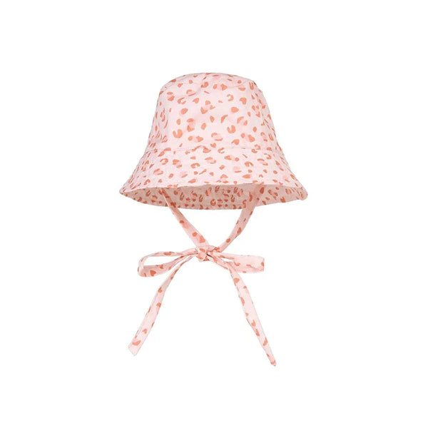 Leopard | Oudroze UV Zonnehoed Glans - 1