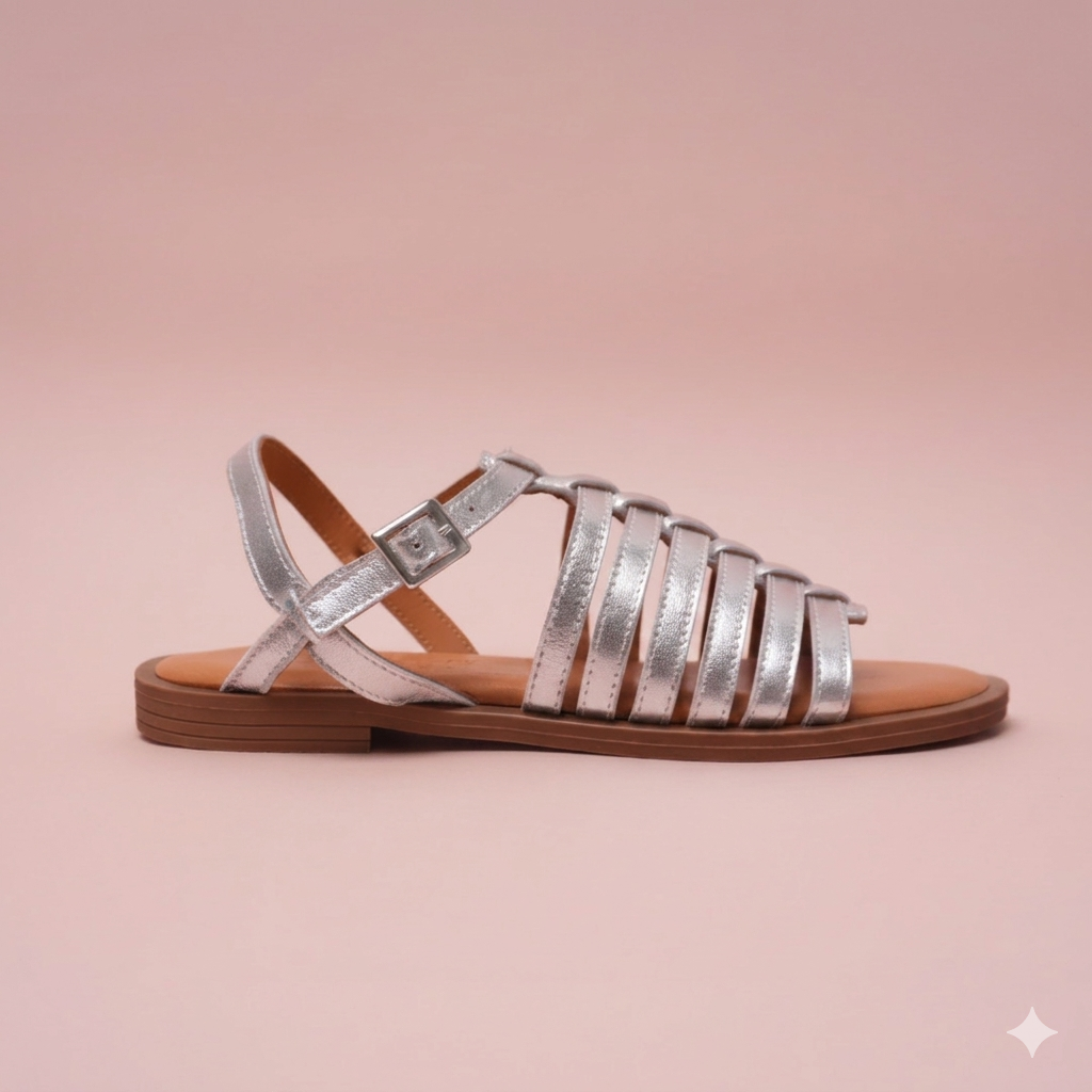 Mesia Zilveren Sandalen