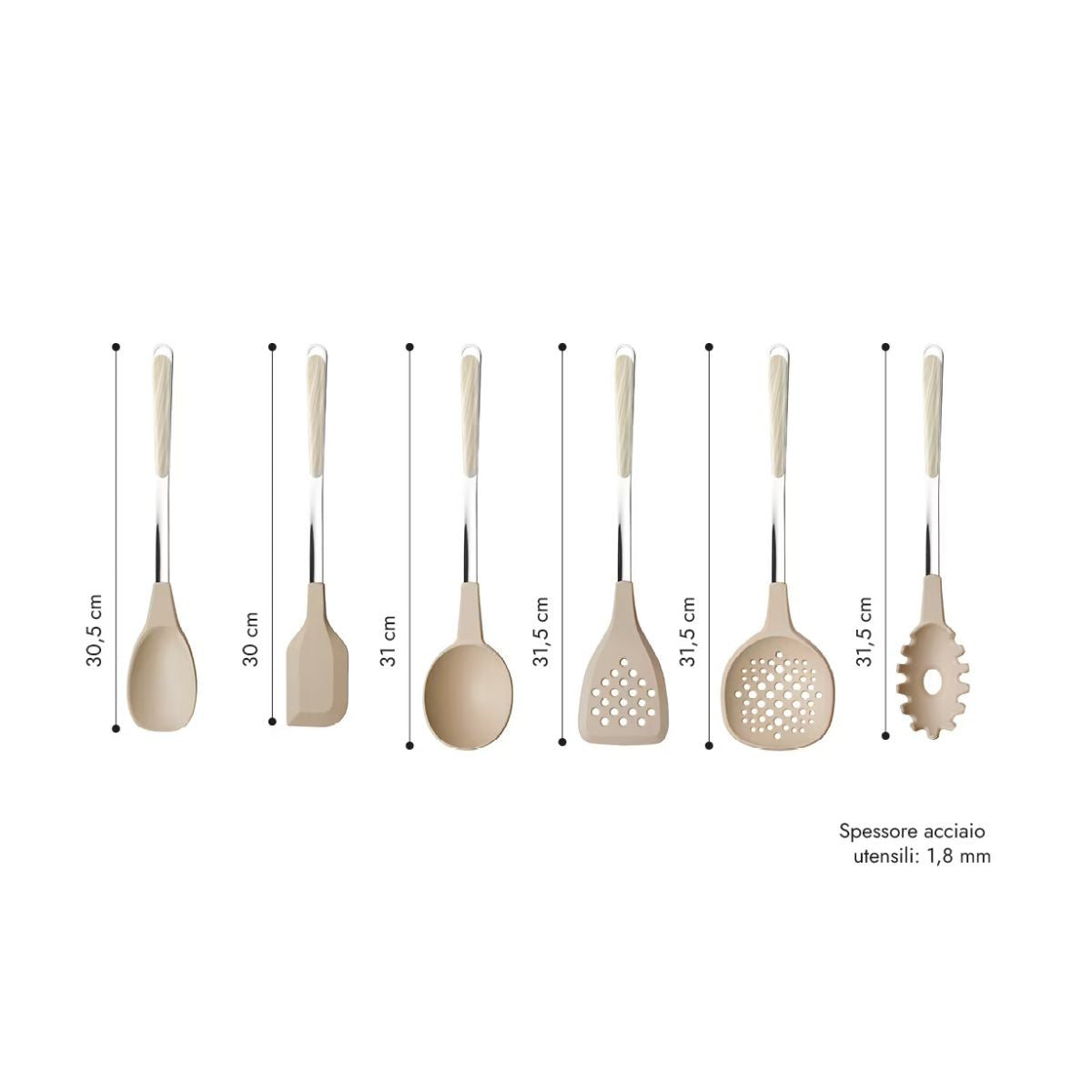 Perforated Spatula - Ivory Fir BD15500AV