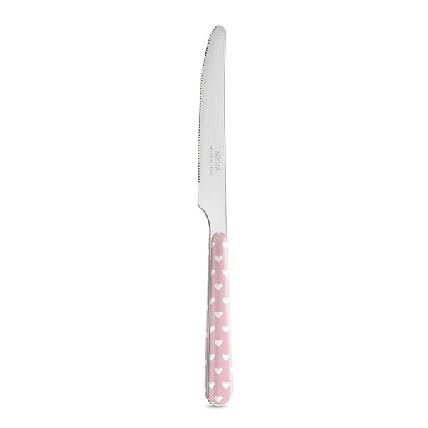 4 Table Knives - Pink Hearts BD14060PLM