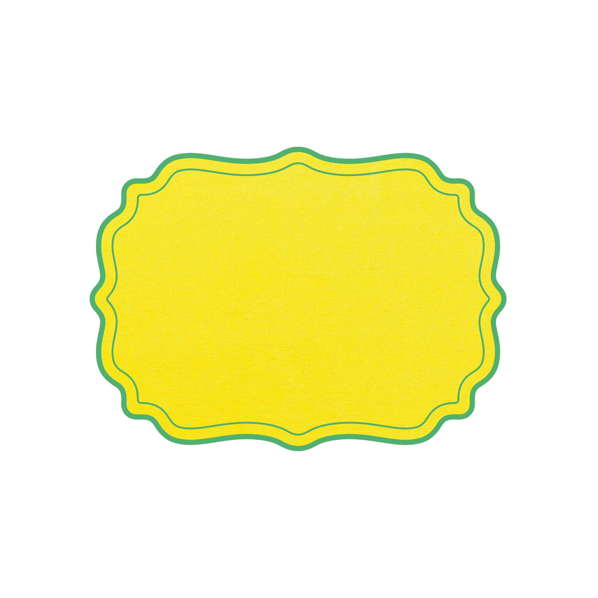 Miami Scalloped Frame Placemat