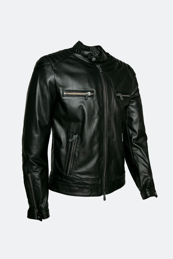 Michele Giacca di Pelle con Impunture 100% vera pelle Made in Italy - Barone Firenze