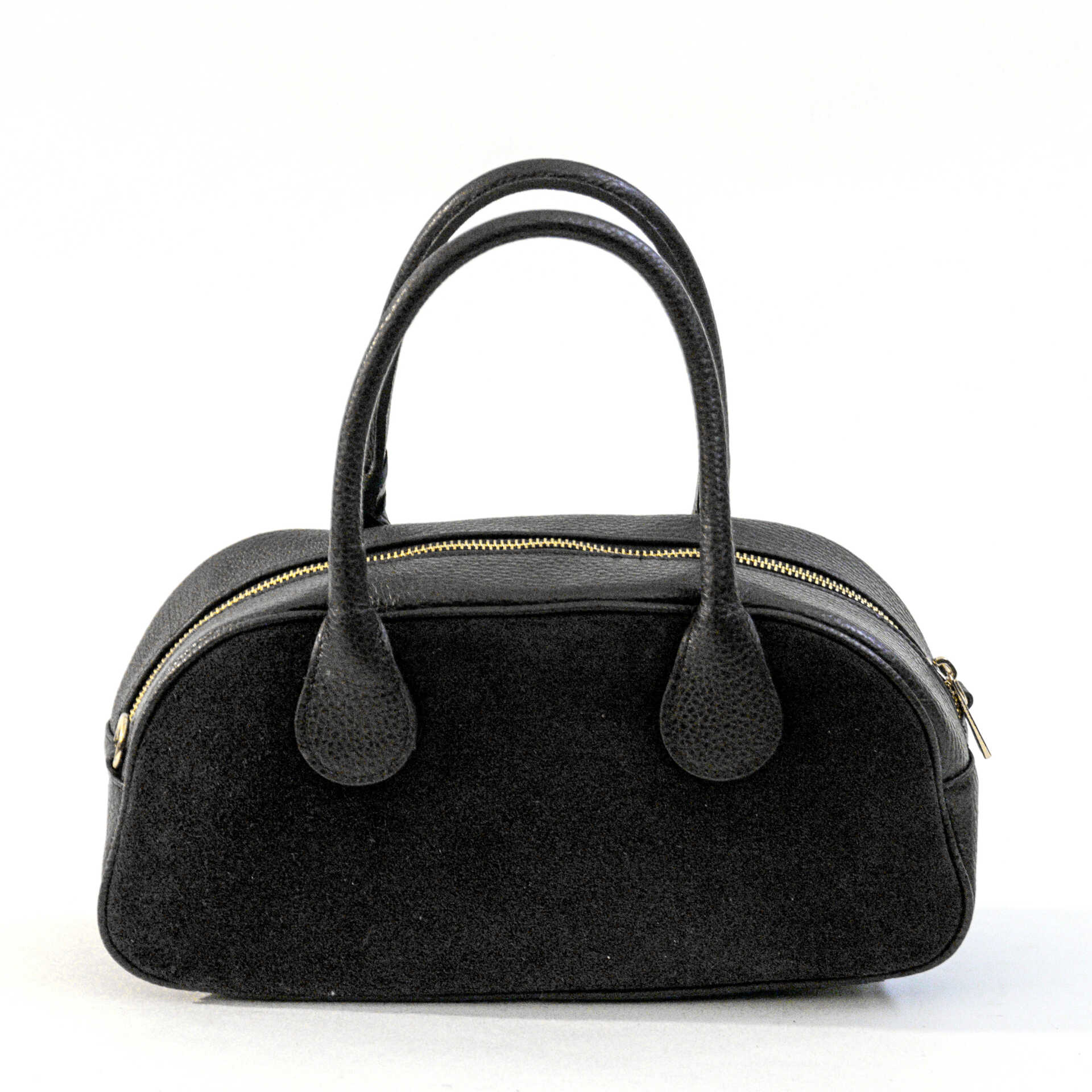 MILLY - Black Leather and Suede Bag
