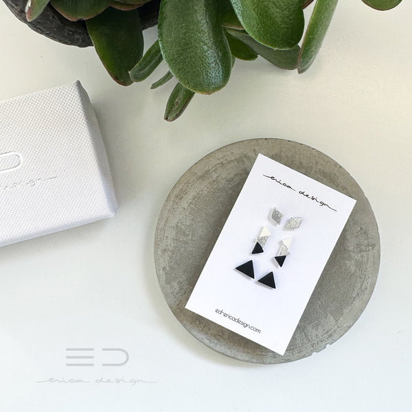 mini multi-hole earrings set
