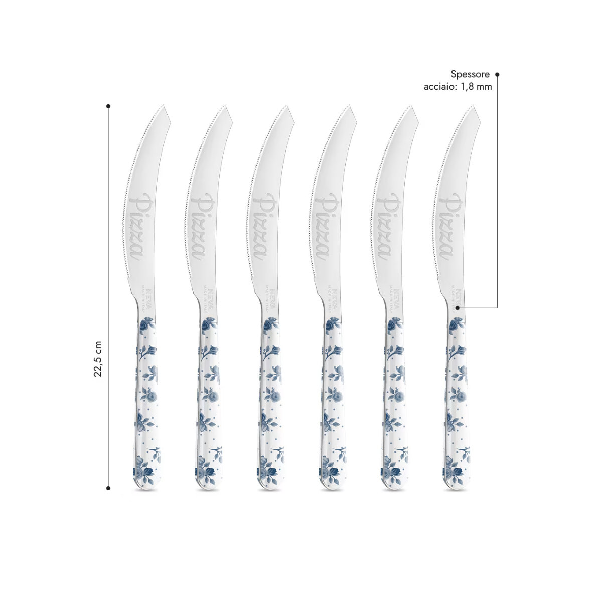 4 Pizza Knife - Roses BD140115B-CT