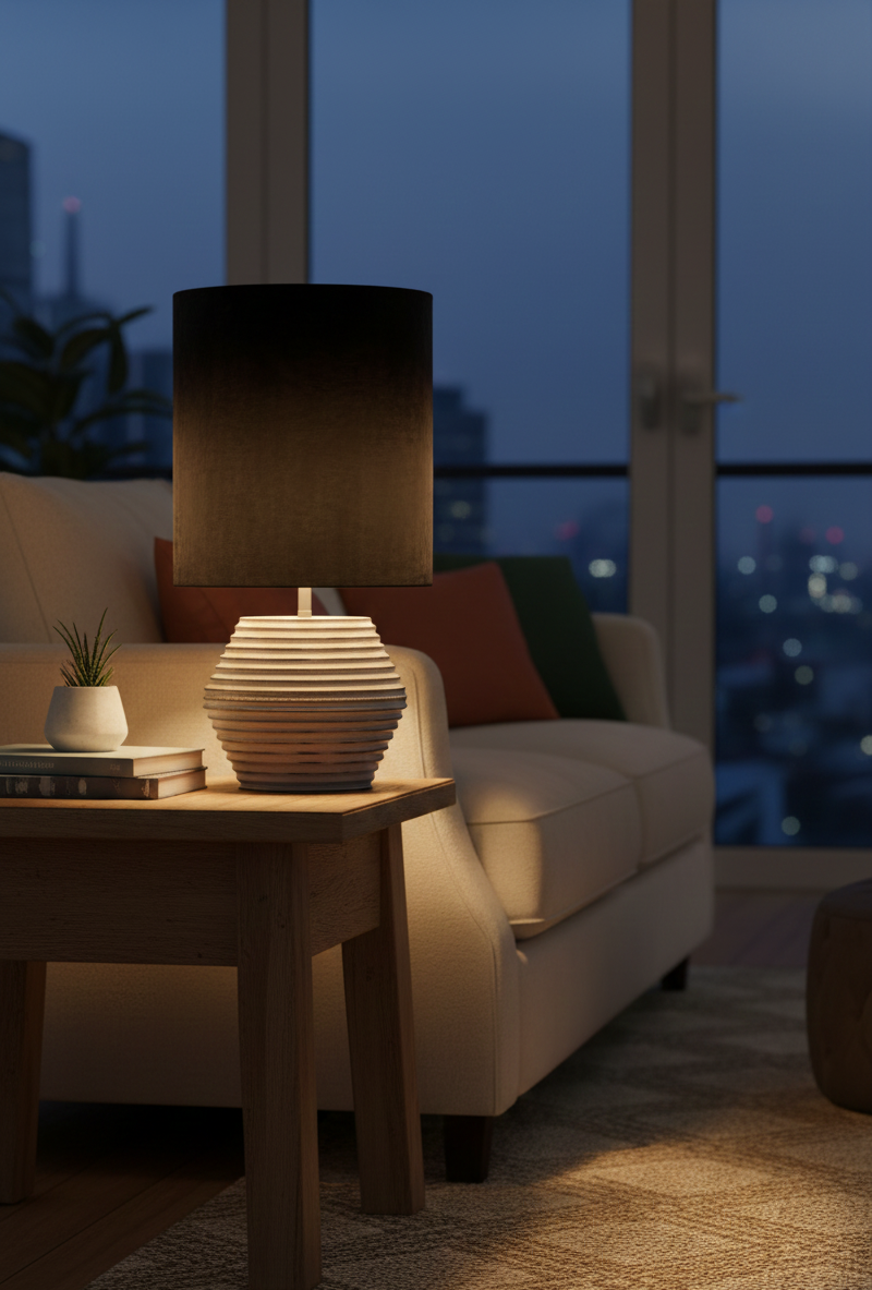 De moderne tafellamp Modena in grijs voegt een sfeervolle touch toe aan jouw interieur. Perfect voor een gezellige avond!