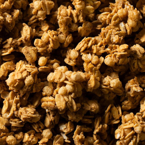 Gros plan sur les céréales pour enfant au beurre de cacahuète de nümorning