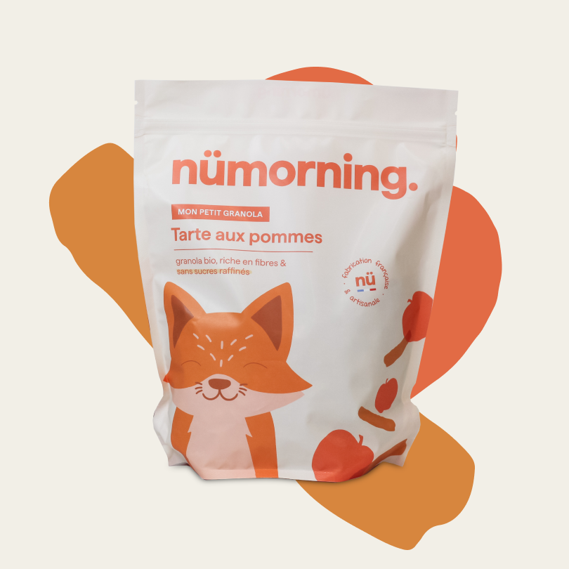 Paquet de 1kg de céréales pour enfant bio Tarte aux pommes nümorning