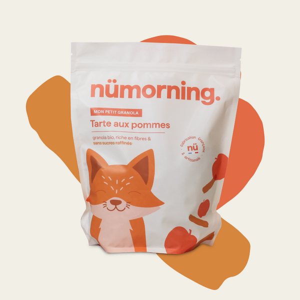 Paquet de 1kg de céréales pour enfant bio Tarte aux pommes nümorning