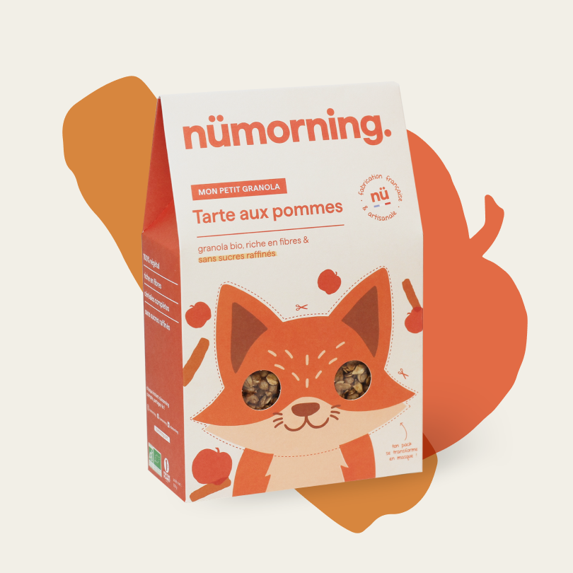 Paquet de 300g de céréales pour enfant bio Tarte aux pommes nümorning