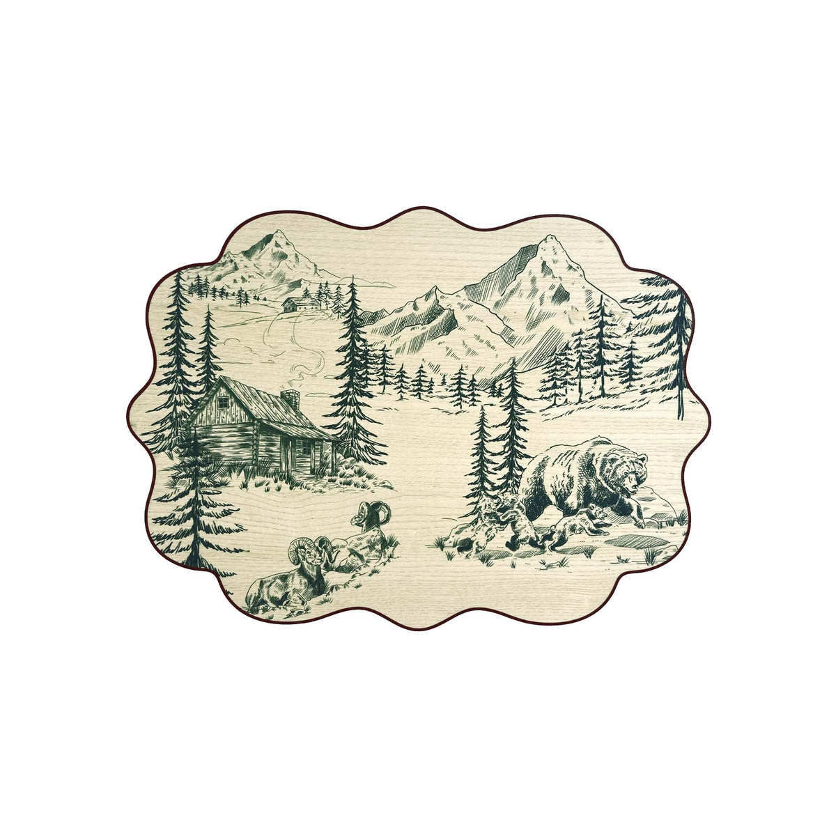 Mantelito de montaña Toile de Jouy
