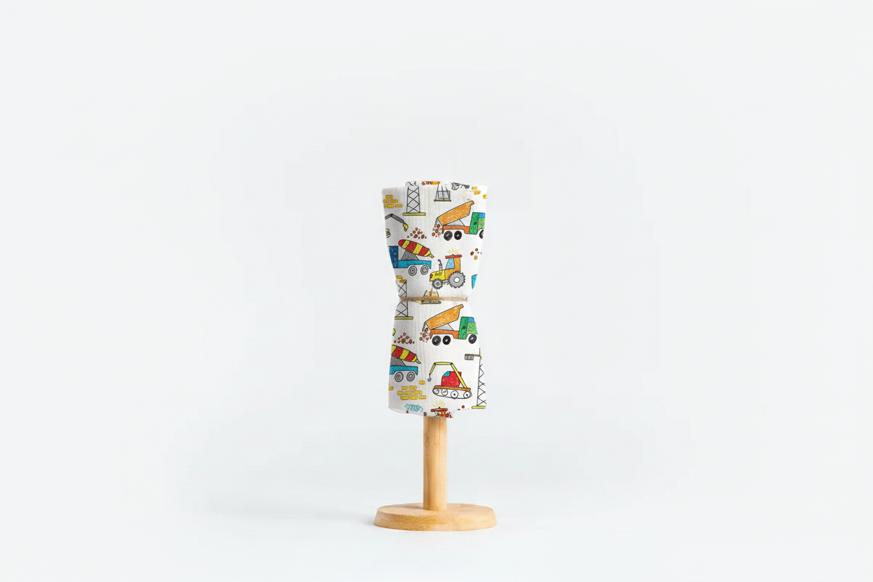Dječja tetra pelena muslin premium 65x65cm - Šareni strojevi