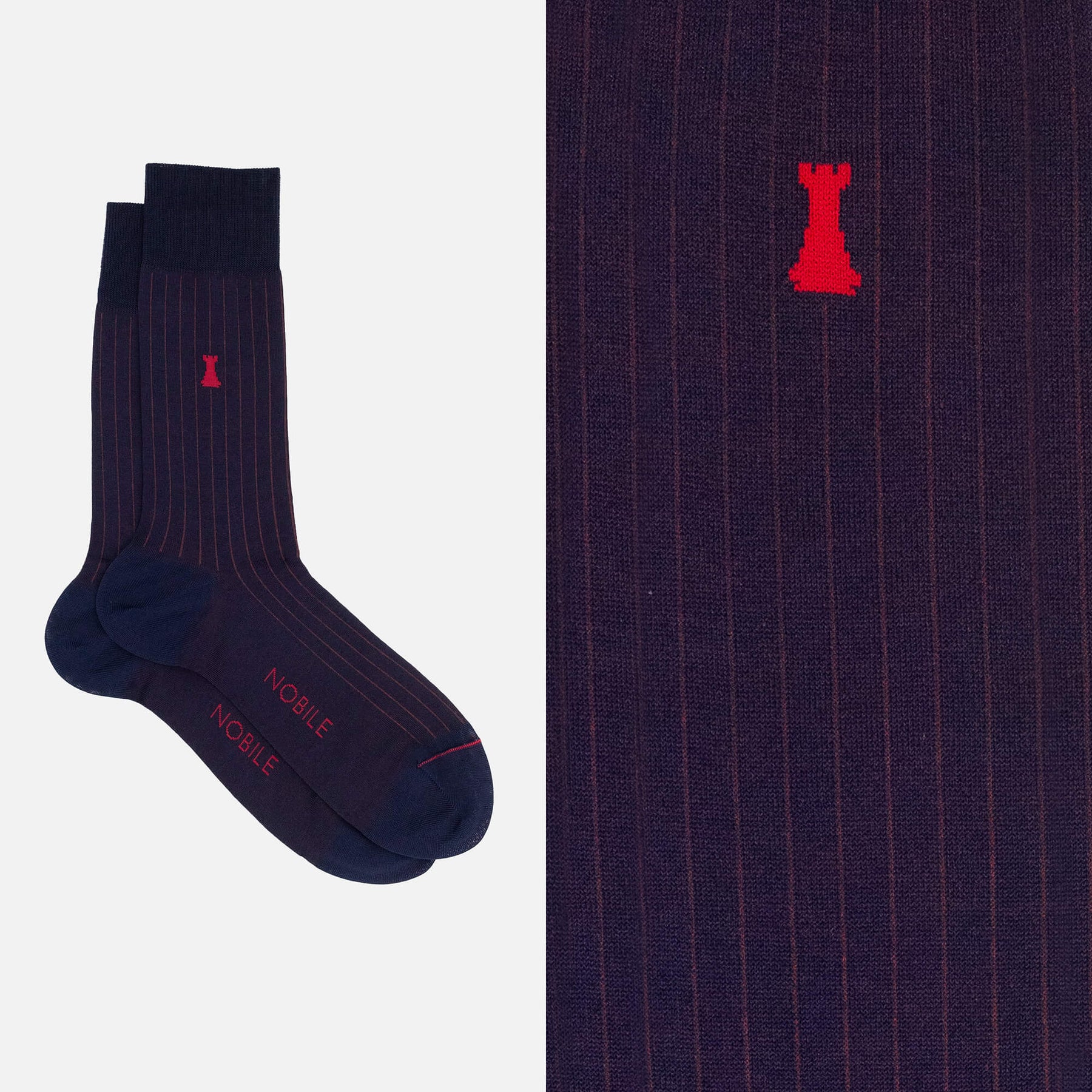 Box of 12 Pairs of Short Socks - Noble Micro Rib