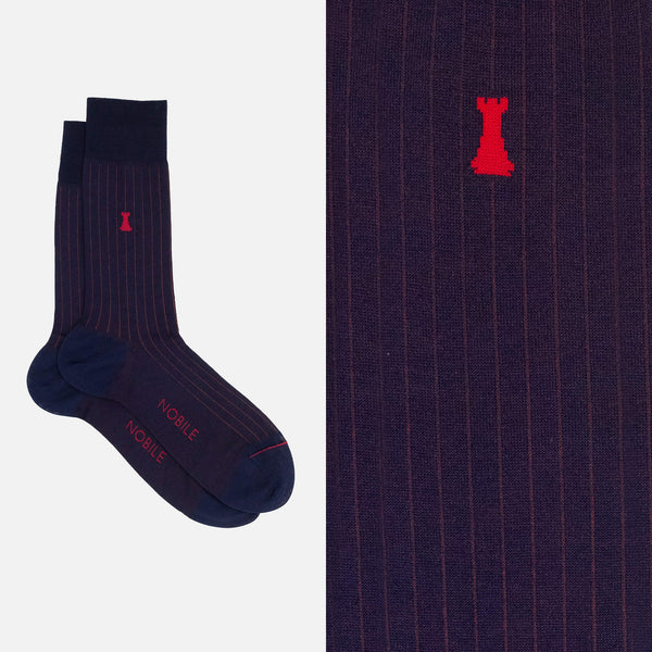 Box of 12 Pairs of Short Socks - Noble Micro Rib