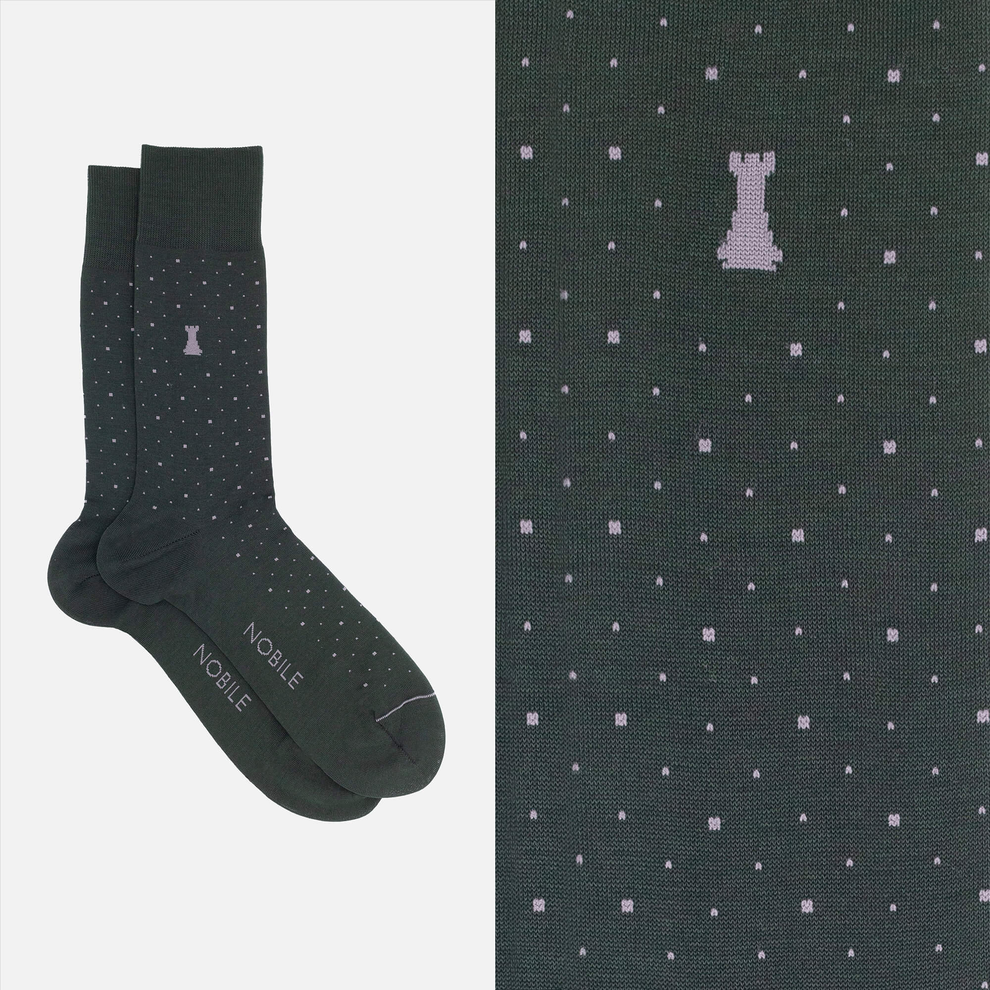 Luigi XIV - Chaussettes courtes à pois