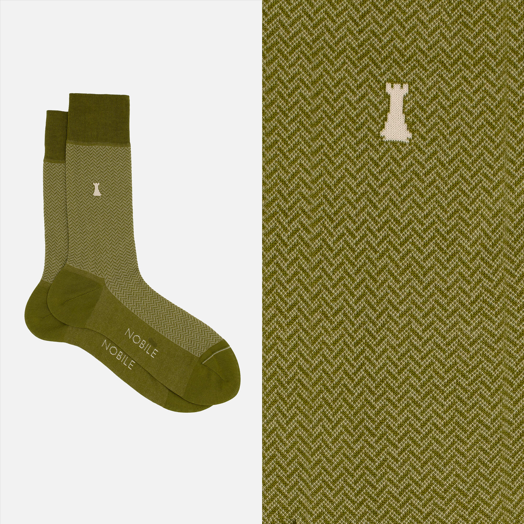 Freud - Short sock with houndstooth design