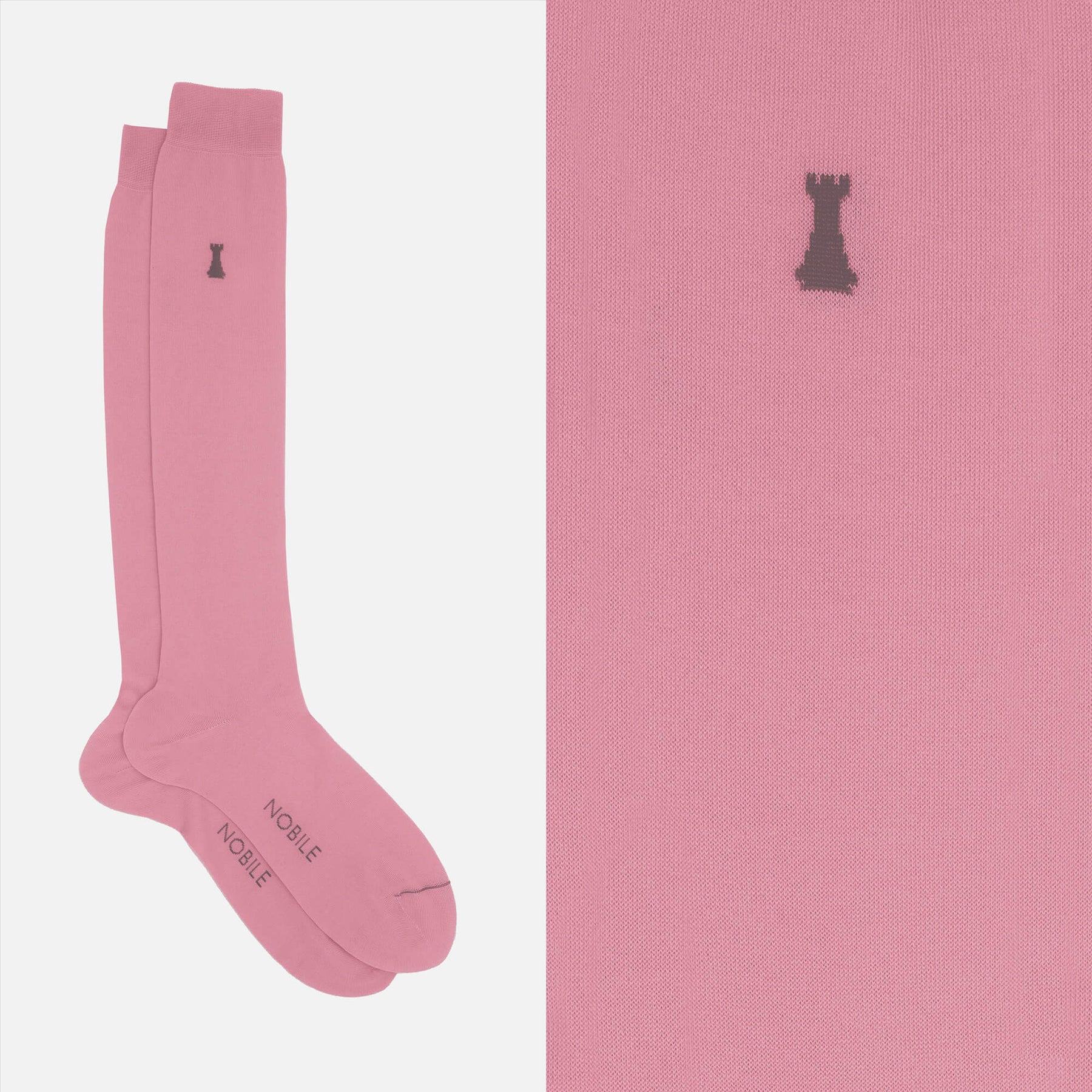 Federico II - Long Solid Color Socks