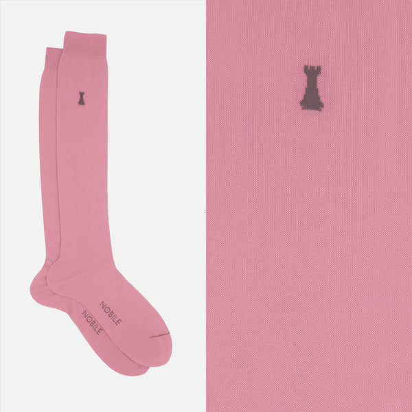 Federico II - Long Solid Color Socks