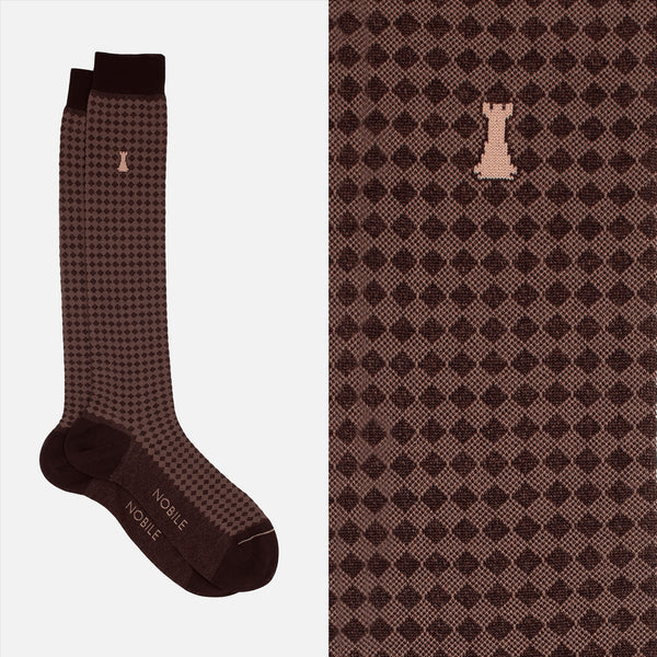 Boîte de 12 Paires de Chaussettes Longues en Filoscozia® - Motifs Variés