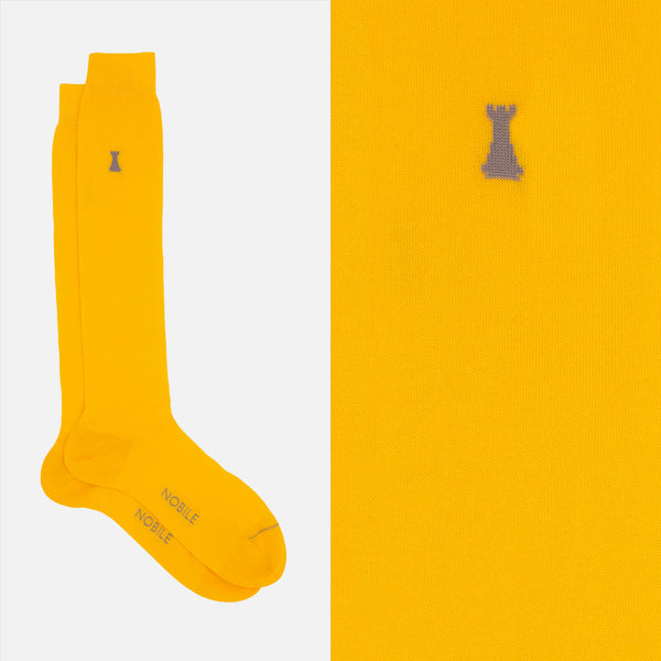 Federico II - Long Solid Color Socks