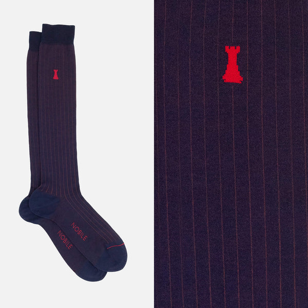 Julius Caesar - Long fine ribbed socks