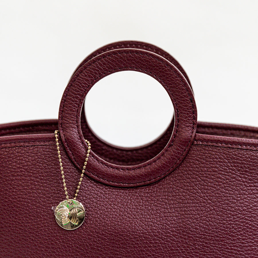 NALA - Bauletto in pelle vinaccia