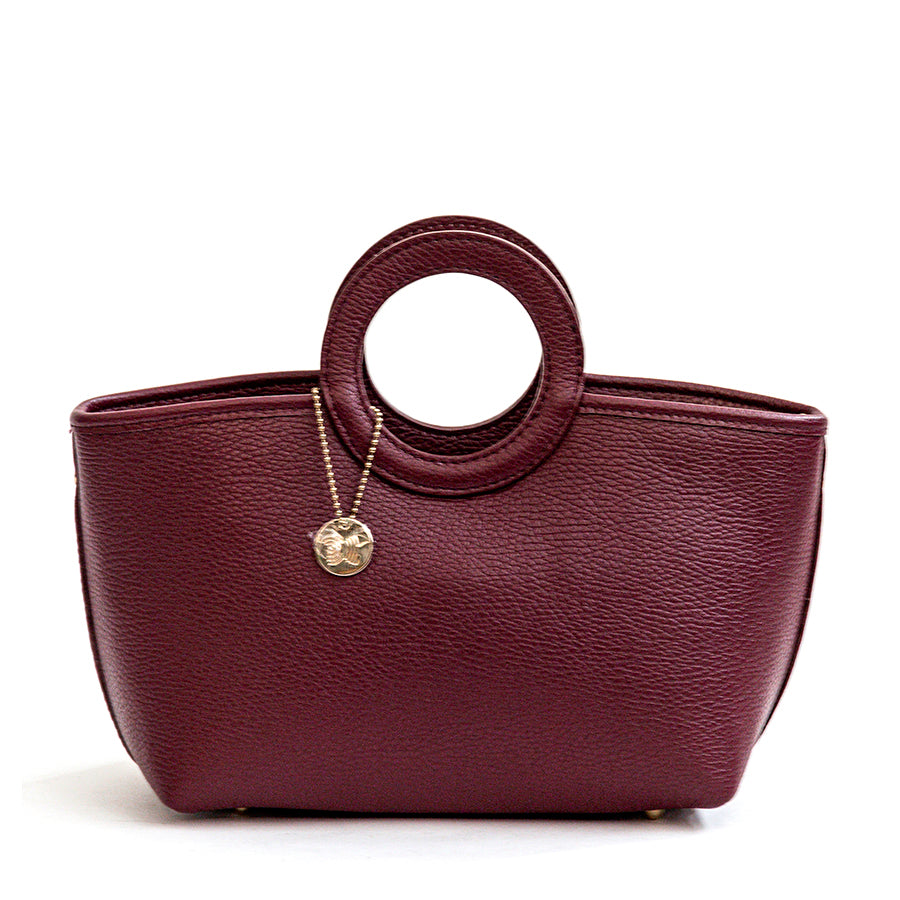 NALA - Bauletto in pelle vinaccia