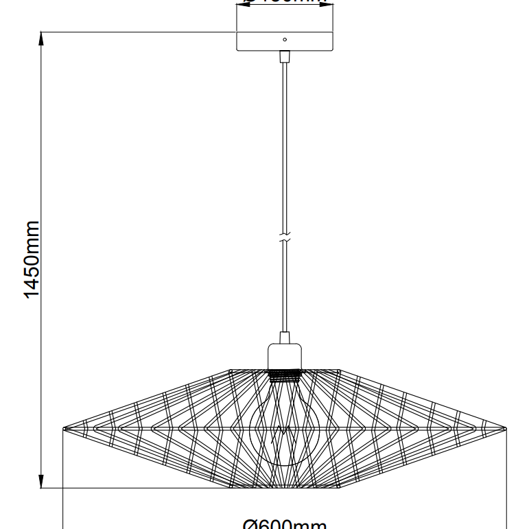 Natuurlijke bruin tinten kenmerken deze moderne hanglamp. Een sfeervolle toevoeging voor een eigentijds interieur.