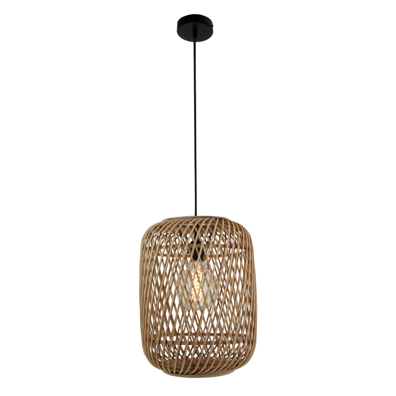 De bruine Nature Diagonaal hanglamp geeft een warme, landelijke sfeer. Perfect voor boven de eettafel of in de woonruimte.