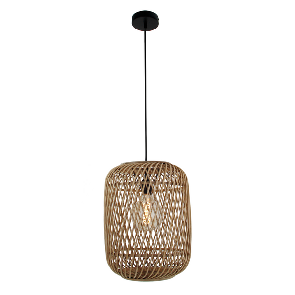 De bruine Nature Diagonaal hanglamp geeft een warme, landelijke sfeer. Perfect voor boven de eettafel of in de woonruimte.