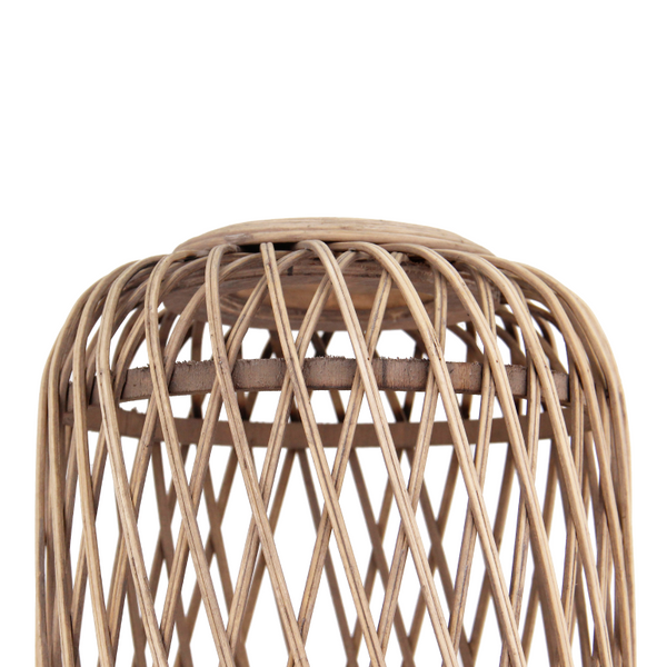 Bijzondere beige tafellamp uit de Nature Diagonaal serie. Voegt een warme, landelijke sfeer toe aan jouw interieur.
