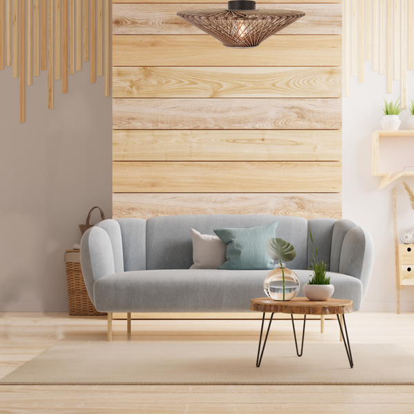 De warme bruine plafondlamp Nature Trapeze brengt een gezellige sfeer in uw interieur. Perfect voor boven de eettafel.