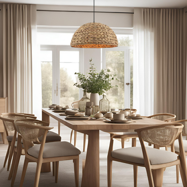 Met een warme bruine tint past deze bohemian hanglamp perfect in een gezellig interieur. Creëert een sfeervol lichtspel.