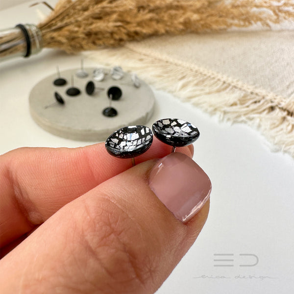 noName | stud earrings set black