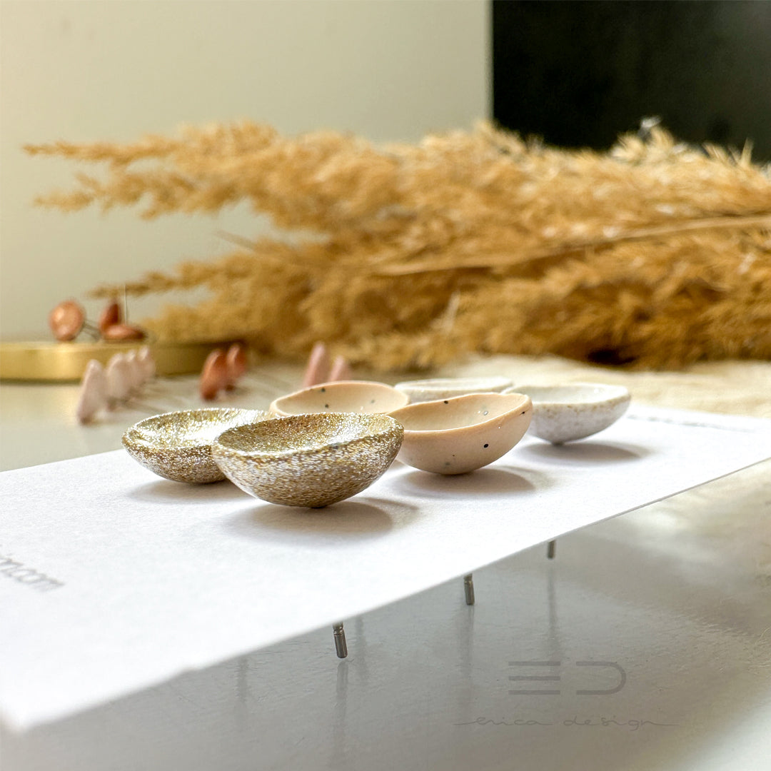 noName | ensemble de boucles d'oreilles stud champagne