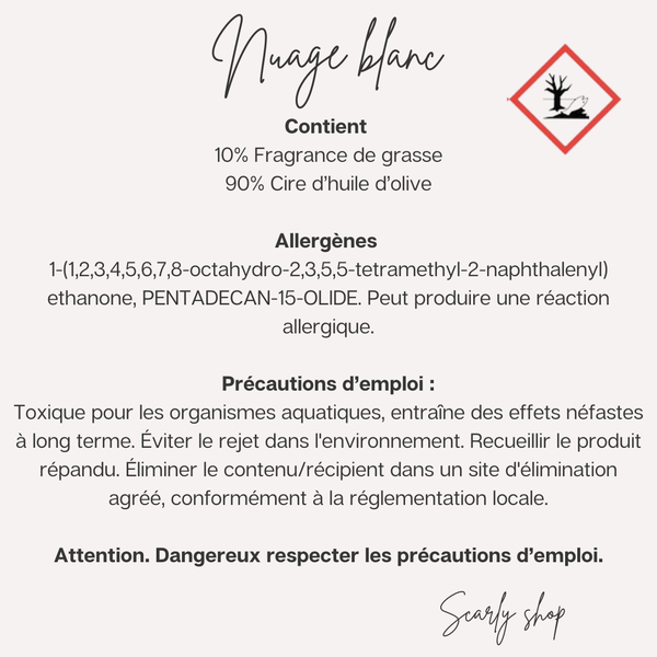 Nuage blanc - Scarly Shop