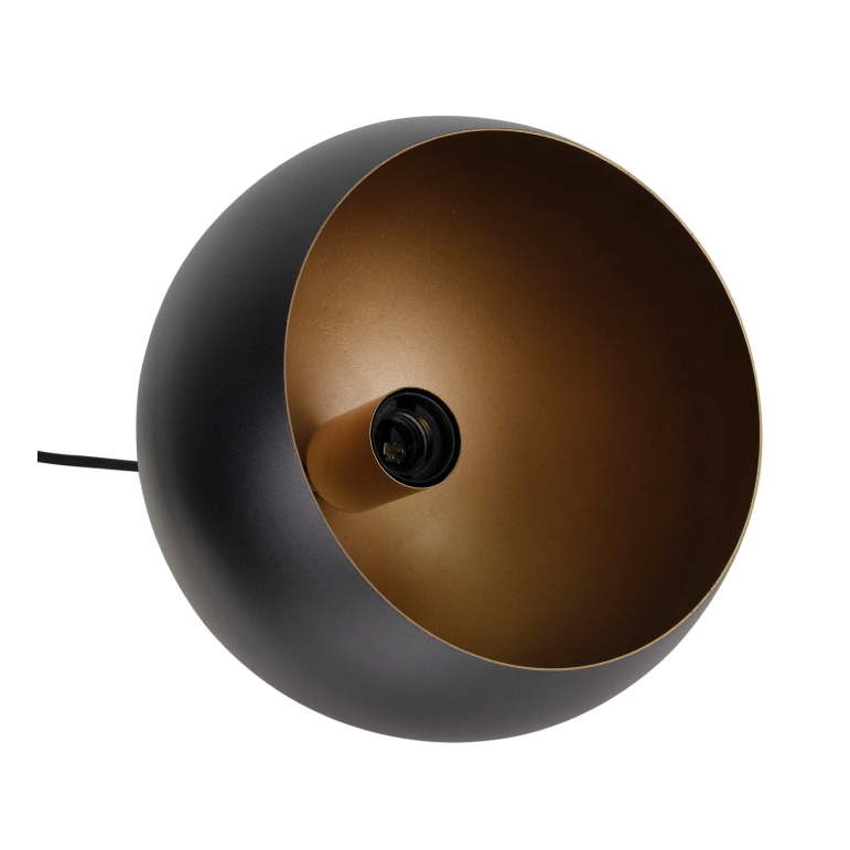Moderne zwarte tafellamp Occhio met een eigentijds ontwerp. Ideaal voor een sfeervolle ambiance op elke tafel.