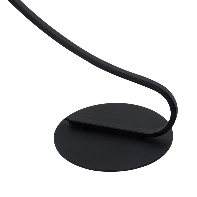 Detail van de zwarte Chericoni Occhio vloerlamp met een modern design. Deze lamp voegt stijl en sfeer toe aan elk interieur.