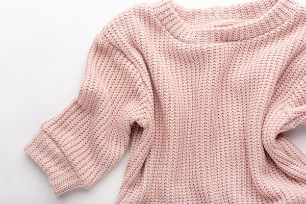 Odrasla Oversized Jopa - Cable Knit Sweet Pink - PUFFI