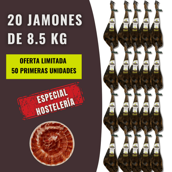 20 JAMÓN ABRASADOR A €140.25/UNIDAD, €15/KG