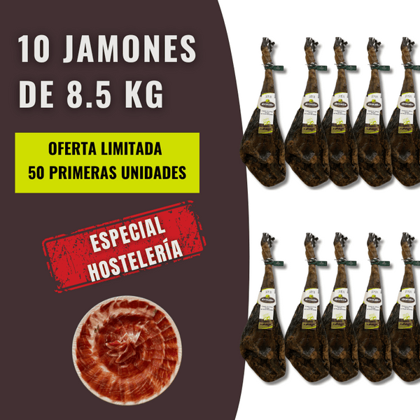10 JAMÓN ABRASADOR A €149.60/UNIDAD, €16/KG