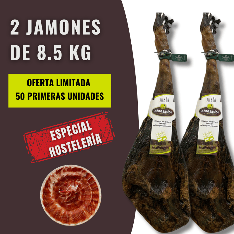 2 ABRASADOR HAM AT €168.30/UNIT, AT €18/KG