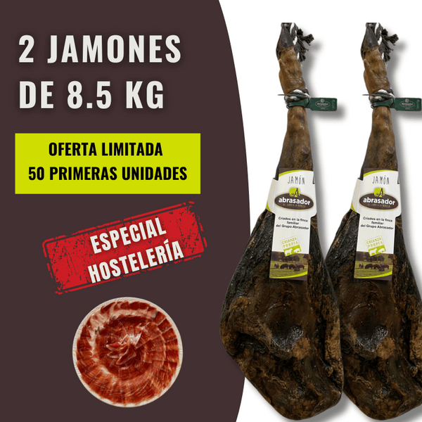 2 ABRASADOR HAM AT €168.30/UNIT, AT €18/KG