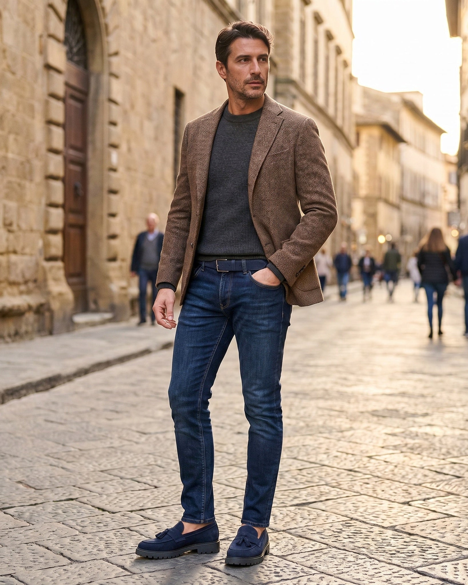 VIAREGGIO - Navy Suede