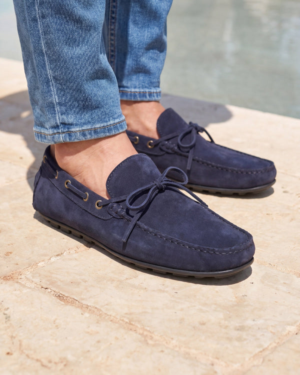 Monza - Navy Suede