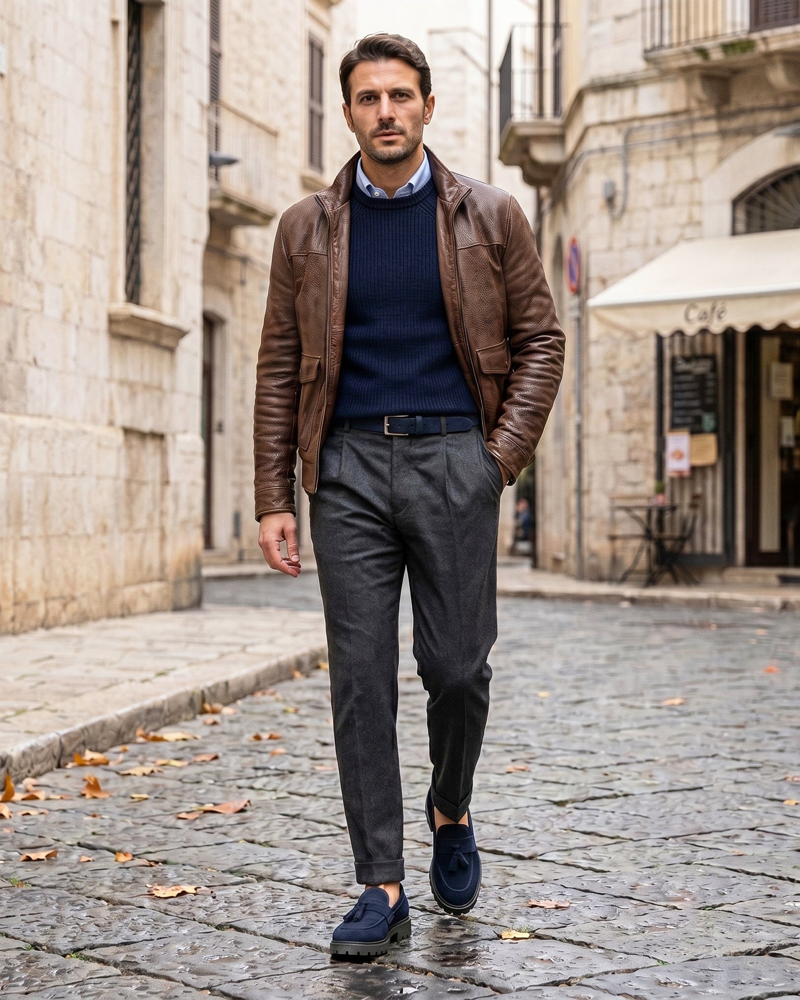 VIAREGGIO - Navy Suede