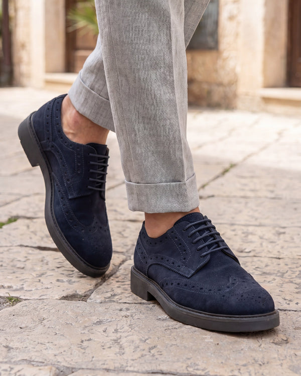 SPOLETO - Navy Suede