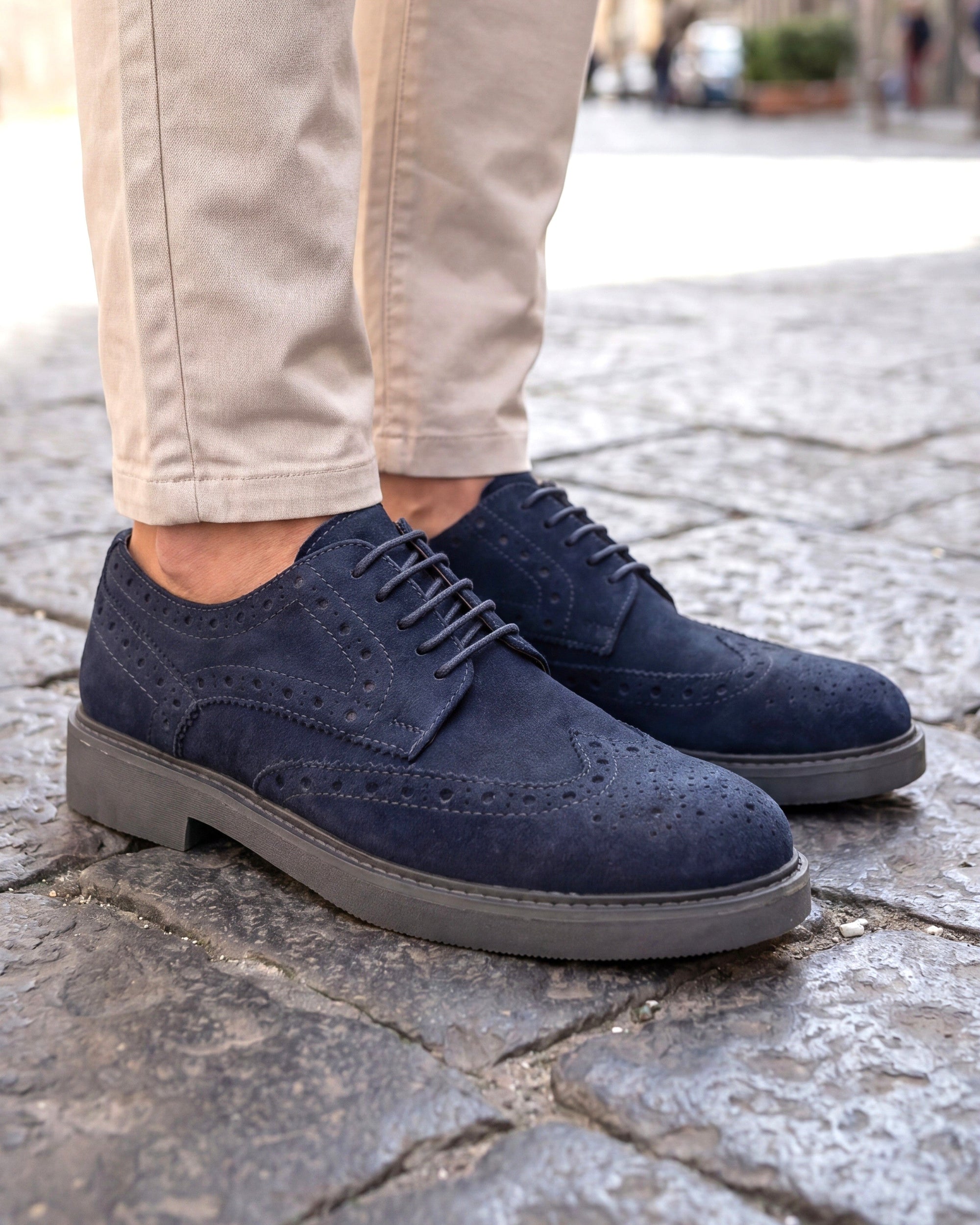 SPOLETO - Navy Suede
