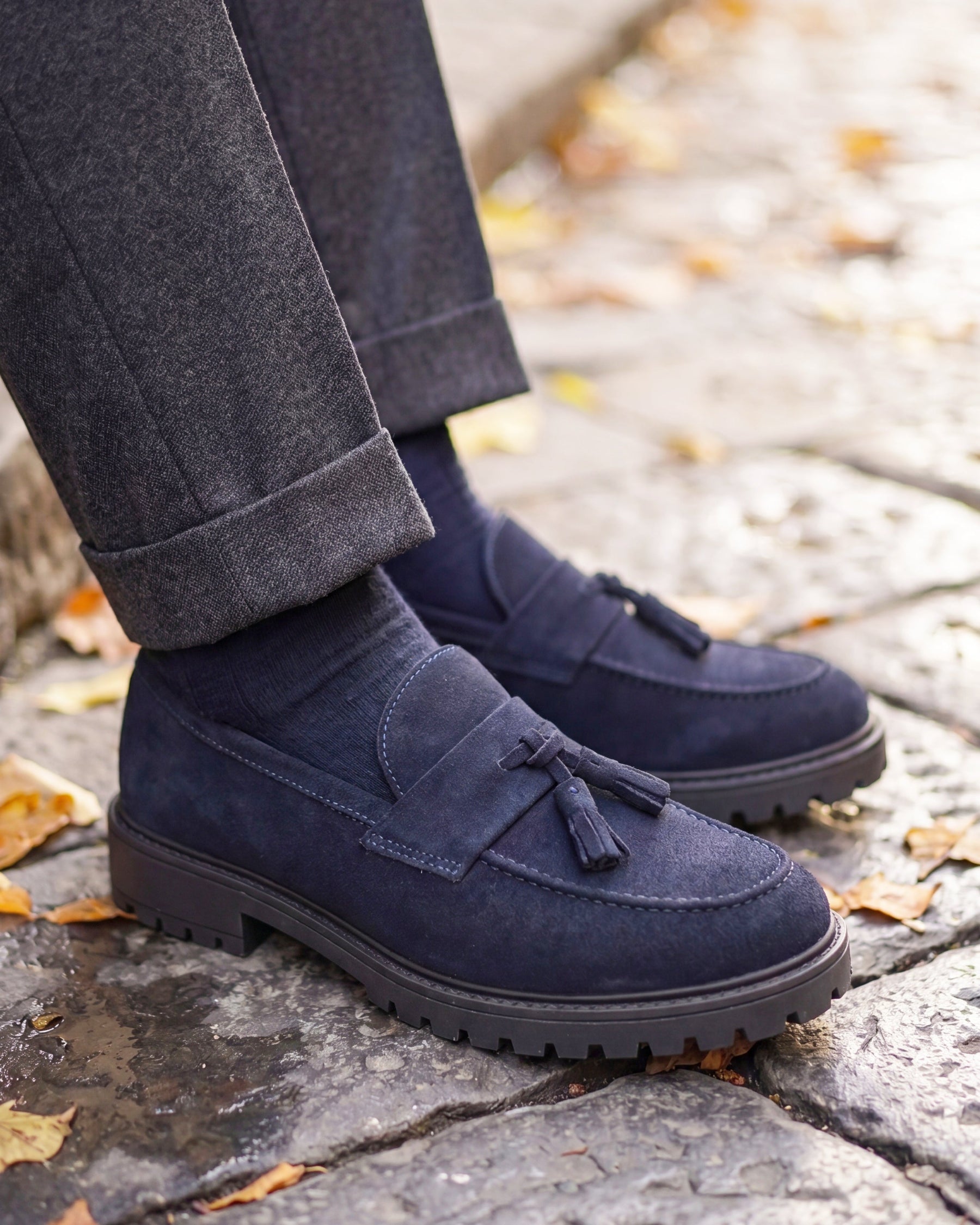 VIAREGGIO - Navy Suede