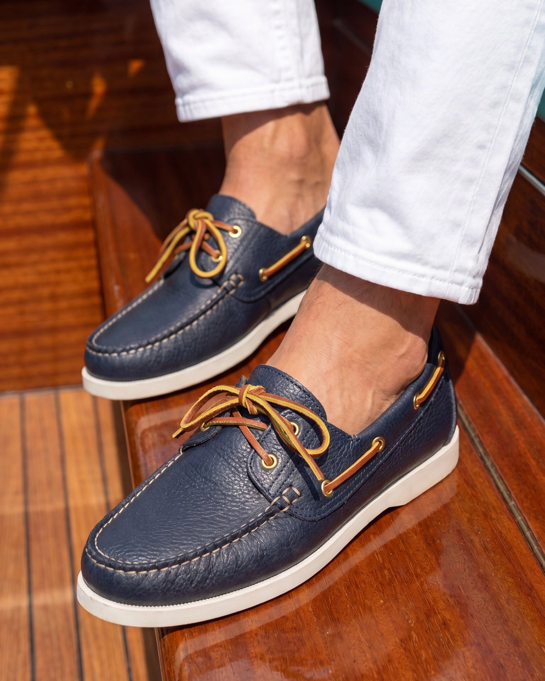 POSITANO - Navy Leather